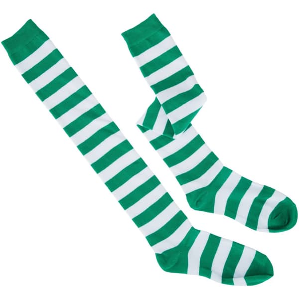 St. Patrick’s Day Knæstrømper med Striber - grøn