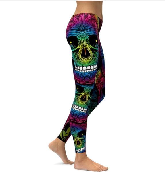 Dödskalle leggings
