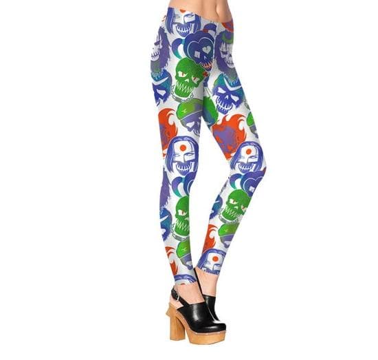 Dödskalle Tattoo Squad Up Leggings multifärg XL