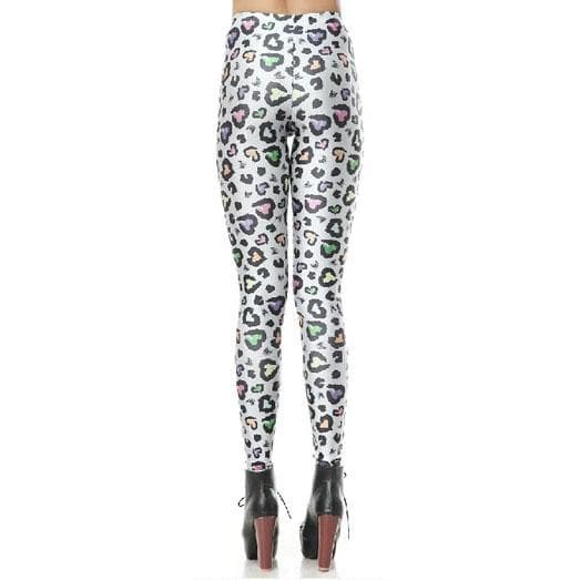 Vilda Leopard Hjärtan Leggings