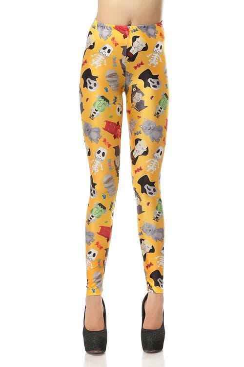 Leggings med Cartoon Figurer multifärg S
