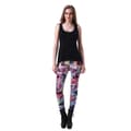Miniatyrbild 7 av 10: Färgglada Dödskallar med Blommor Leggings