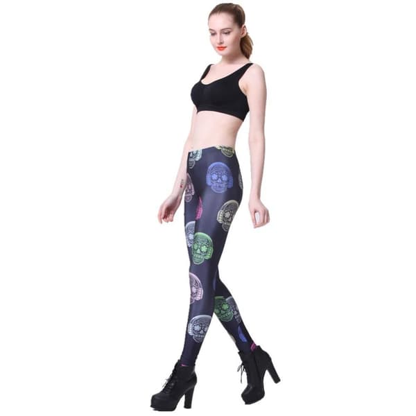 Dödskalle med Hörlurar Leggings