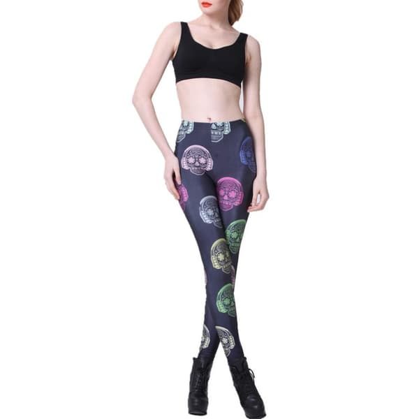 Dödskalle med Hörlurar Leggings