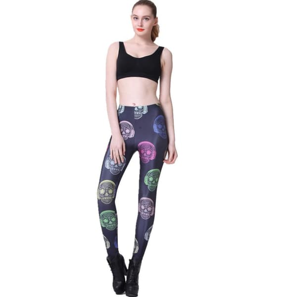 Dödskalle med Hörlurar Leggings