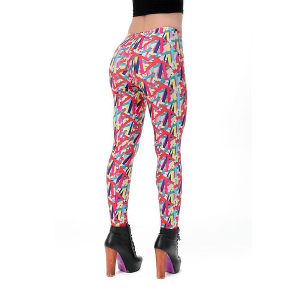 Färgglada Leggings med Pennor