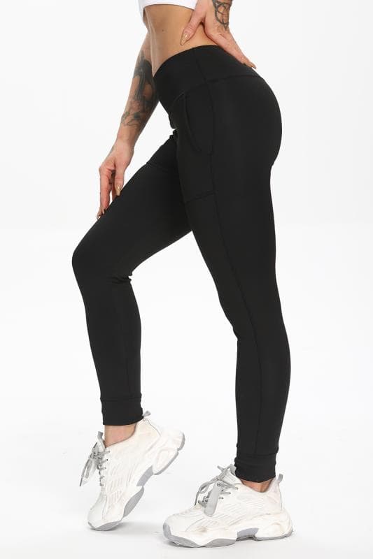 Svarta Leggings med fickor