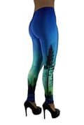 Miniatyrbild 2 av 4: Blå gröna träd Leggings