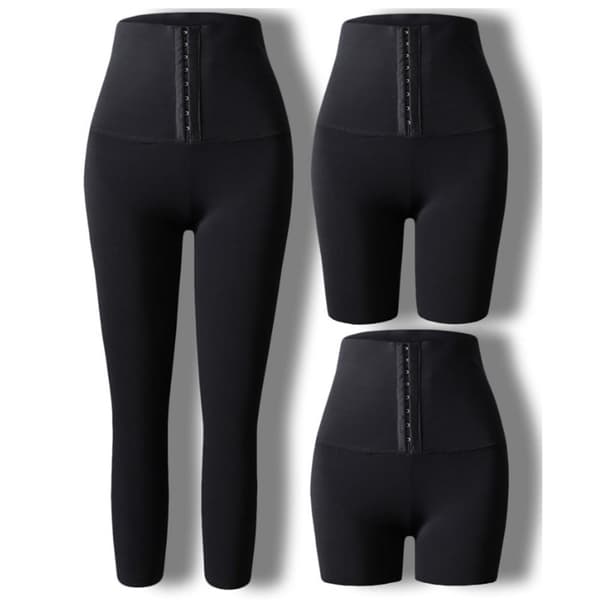 Bekväma Yogashort Yogabyxor Tränings Leggings Flera Längder