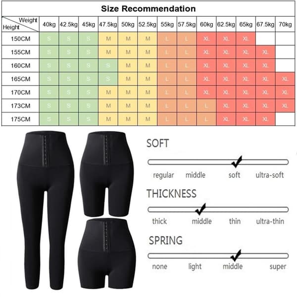 Bekväma Yogashort Yogabyxor Tränings Leggings Flera Längder