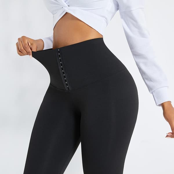 Bekväma Yogashort Yogabyxor Tränings Leggings Flera Längder