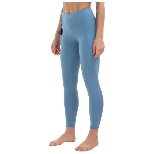 Leggings med Hög Midja och Fickor Grön Blågrå Svart