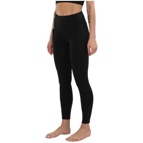 Leggings med Hög Midja och Fickor Grön Blågrå Svart