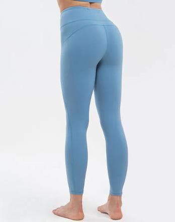 Leggings med Hög Midja och Fickor Grön Blågrå Svart