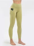 Miniatyrbild 5 av 11: Leggings med Hög Midja och Fickor Grön Blågrå Svart