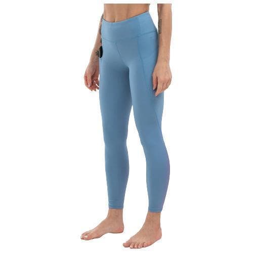 Leggings med Hög Midja och Fickor Grön Blågrå Svart