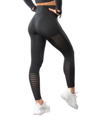 Röda Seamless Tights Leggings Mesh