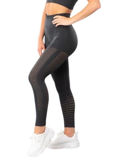 Röda Seamless Tights Leggings Mesh