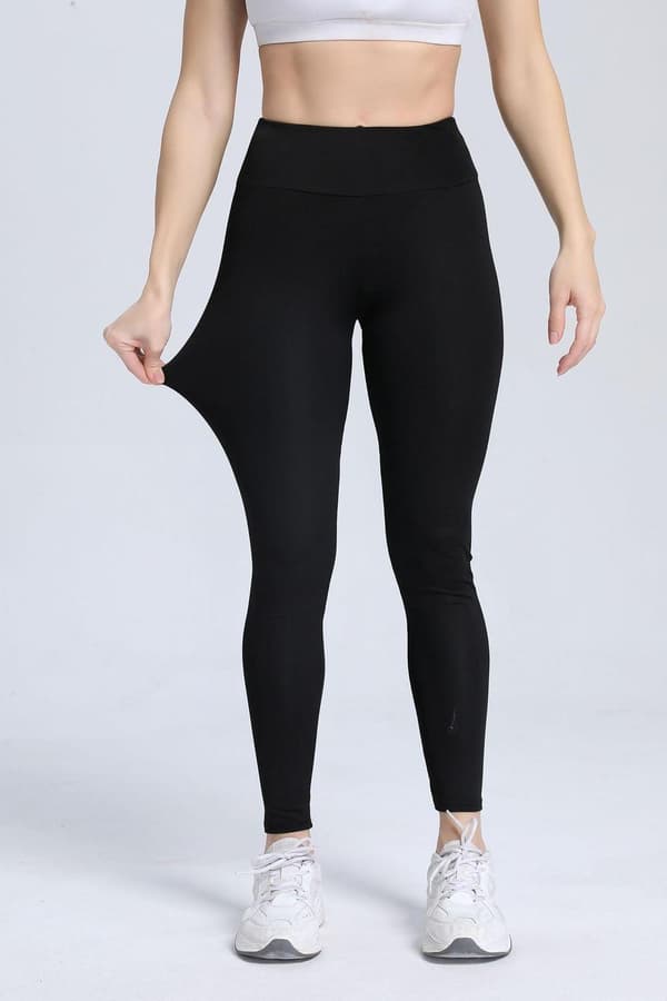 Svarta Leggings med Fickor