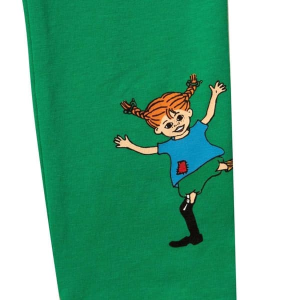 Pippi Langstrømpe leggings grøn