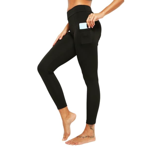 Svarta Leggings med 2 Fickor