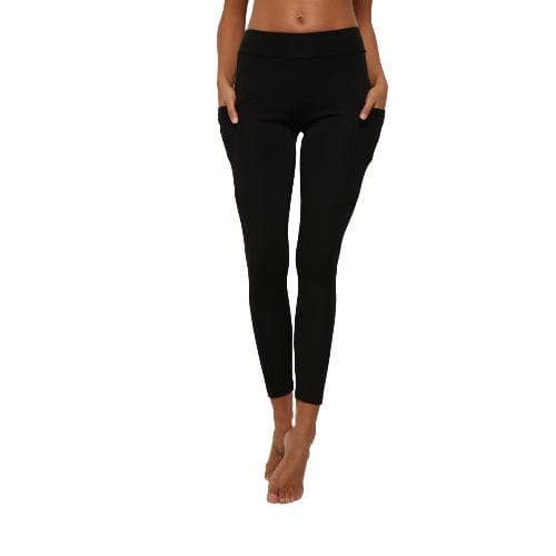 Svarta Leggings med 2 Fickor