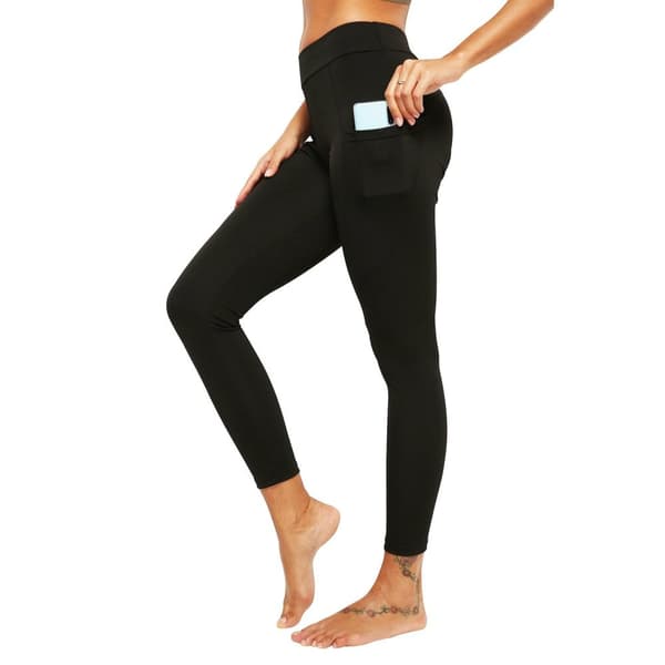 Svarta Leggings med 2 Fickor