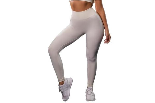 Grön Leggings med hög midja
