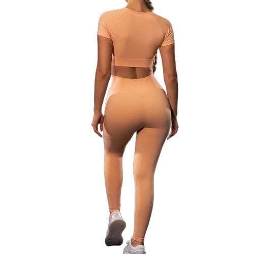 Grön Leggings med hög midja