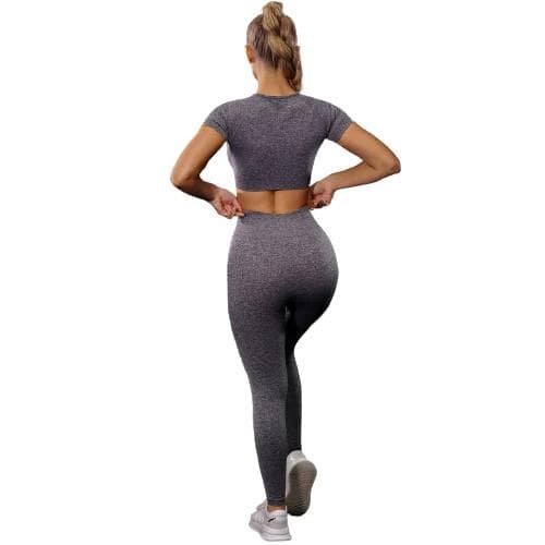 Grön Leggings med hög midja