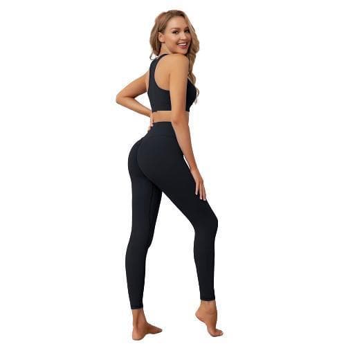 Sport-BH och Leggings 2-dels Set Espresso