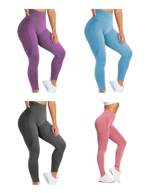 Lila Tights Seamless Hög midja  Leggings