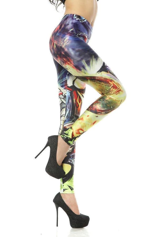 Leggings med tecknat tryck