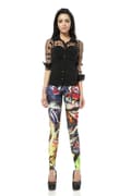 Miniatyrbild 5 av 5: Leggings med tecknat tryck