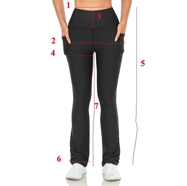 Svarta Leggings Med 2 Fickor