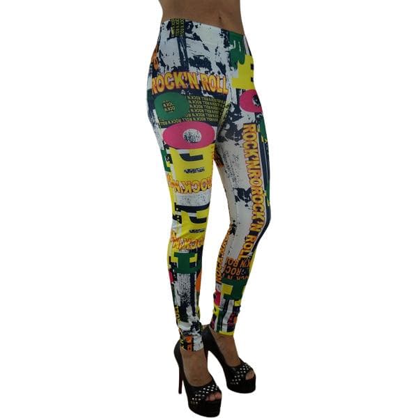 Leggings med tryck Rock'n Roll Tights