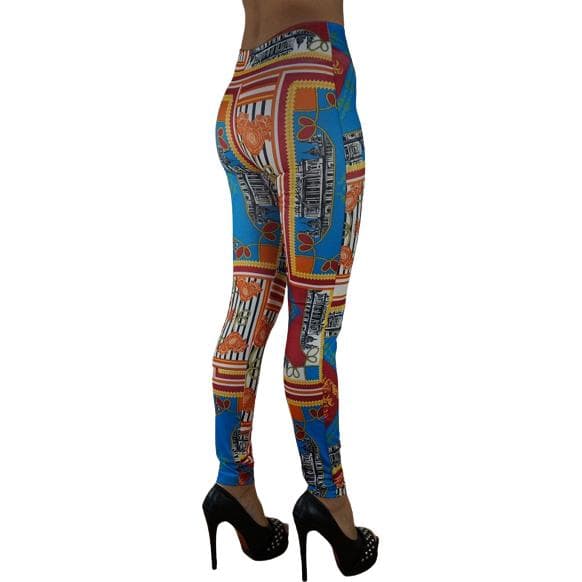 Mönstrade leggings med tufft mönster
