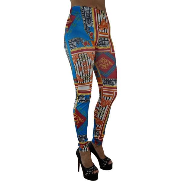 Mönstrade leggings med tufft mönster