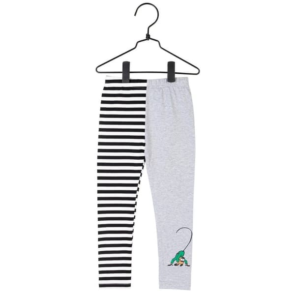 Peppi Pitkätossut - leggingsit musta/harmaa