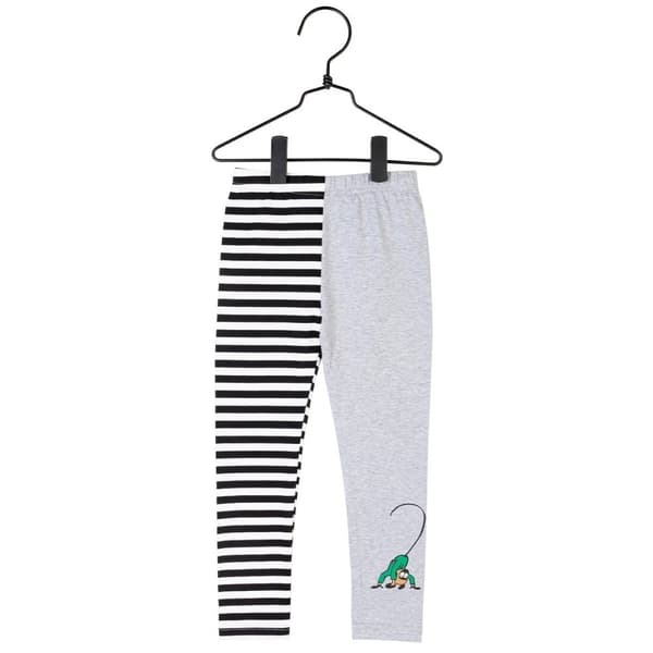 Peppi Pitkätossut - leggingsit musta/harmaa