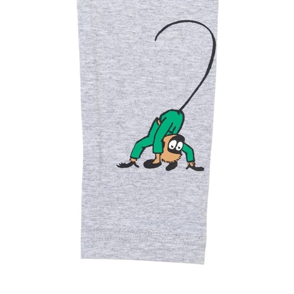 Peppi Pitkätossut - leggingsit musta/harmaa