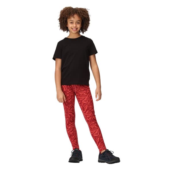 Regatta Childrens/Kids Barlia Zebra Print Winter Leggings