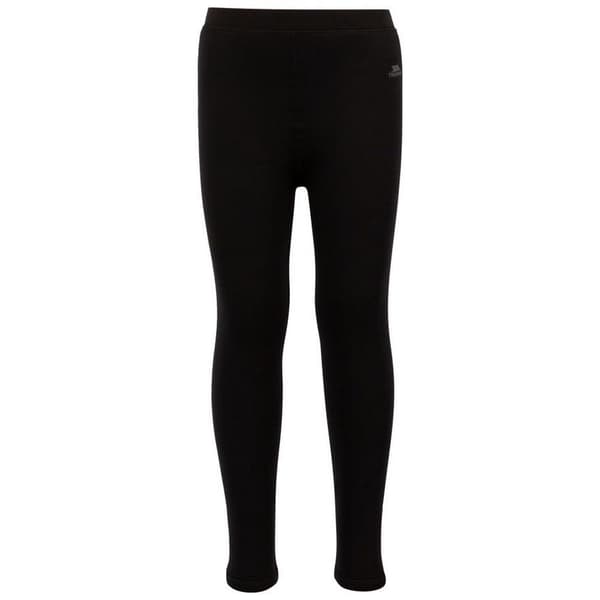 Trespass Childrens/Kids Fuzzy Sherpa Lined Leggings Black 7-8 Years