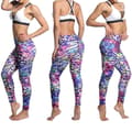 Miniatyrbild 1 av 7: Färgglada Djurmönstrade Yoga Leggings