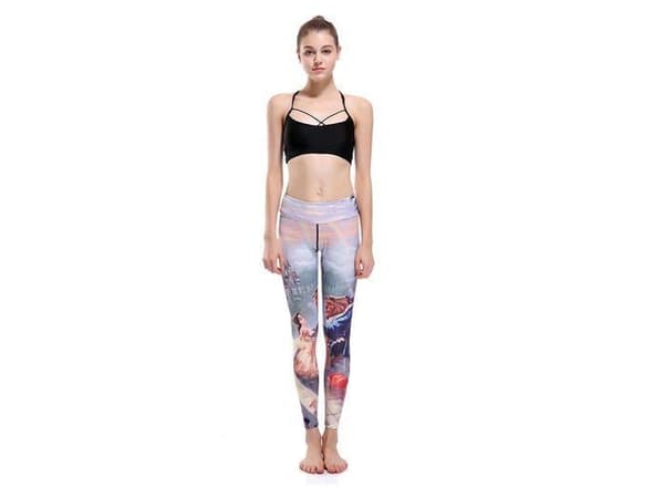 Träningstights Skönheten och Odjuret Leggings