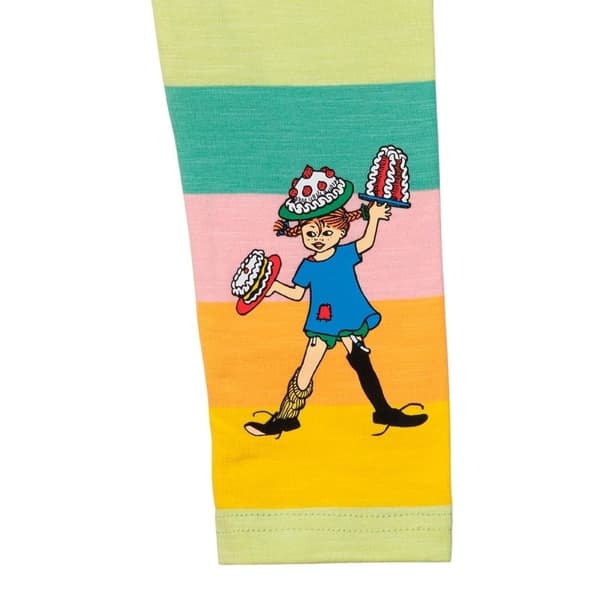 Pippi Långstrump - Regnbåge-leggings grön