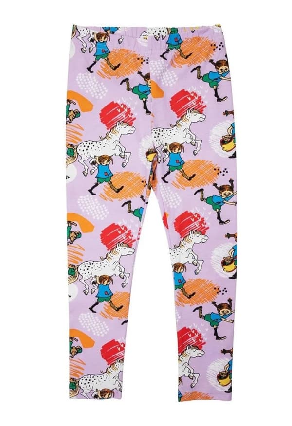 Pippi Långstrump Glad-leggings lila Lila 110