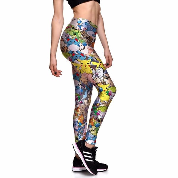 Mönstrade Färgglada Yoga Leggings 3XL