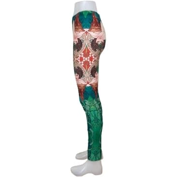 Färgglada mönstrade leggings