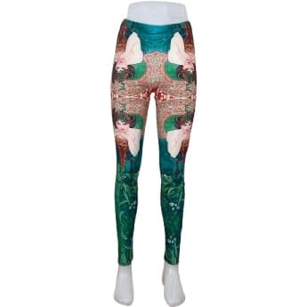 Färgglada mönstrade leggings